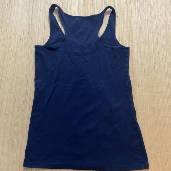 A.N.A Lot 2 Razorback Tank Tops Blue White Striped Navy XL Sleeveless - Picture 9 of 9